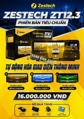 Màn hình Android Zestech ZT12.3 bản tiêu chuẩn